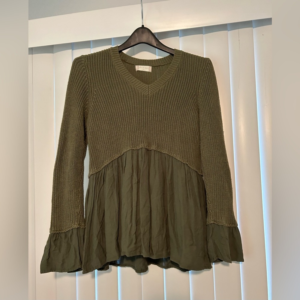 Altar’d State Green Long Sleeve Top